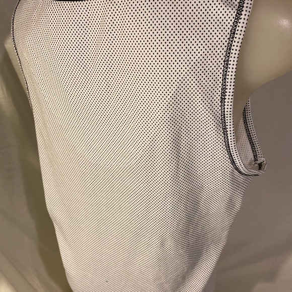 Tank Top Ladies Liz Claiborne L Sleeveless Blk&Wht - Picture 2 of 5